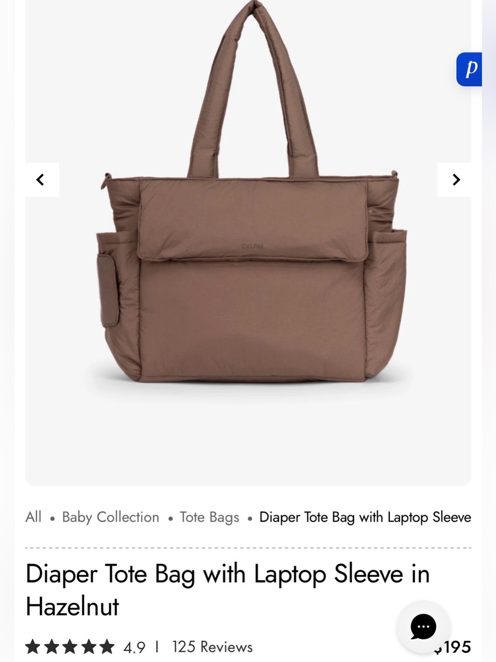 Calpak Tote Bag in Hazelnut Brown